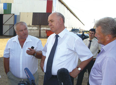 Встреча с Губернатором на одном из предприятий агрохолдинга «Василина»