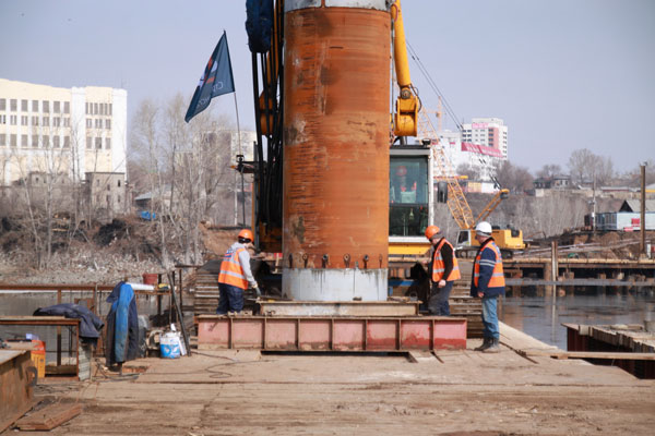 Строительство Фрунзенского моста