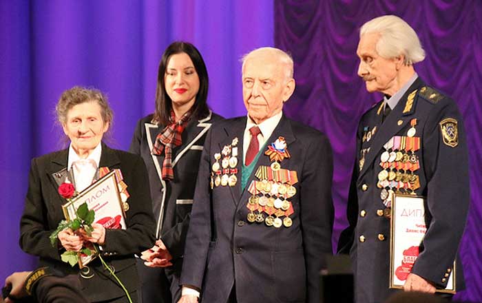 Юлия Галочкина на торжественной церемонии